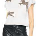 Saodimallsu Womens Mock Neck Sleeveless Sweater Vest Leopard Print Cap Sleeve Casual Loose Knit Crop Tops, Medium