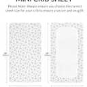 Mini Crib Sheets for Baby Boy Girl 2 Pack, Neutral Mini Crib Mattress Sheet 24" x 38", Muslin Nursery Bedding Soft and Breathable Comfort (Bluebell Bloom & Light Blue)