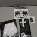 Kyson Nun Costume Accessories with 5Pcs Catholic Nun Habit Hat,Nun Collar,Cross Pendent Necklace,Long Stocking,Face Sticker