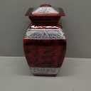 Urns for Human Ashes Adult Female & Male, Cremation Urn for Ashes for Women & Men, Funeral Urns for Burial, Decorative Square Urn for Women or Man, Red - Large Size