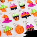 24 Pack Halloween Mini Fidget Sensory Pop Toys for Kids Boys Girls Halloween Party Favors Halloween Treat Bags Gifts