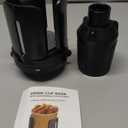 Upgraded 64oz Large Cup Holder Expander with Coaster for Car, Expandable Cup Holder Adapter with Adjustable Base, Universal Compatible with Yeti, Hydro Flasks, Owala, Other Big Bottles Mugs Drinks Black