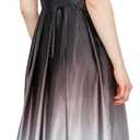 S.L. Fashions Women's Long Satin Mother of the Bride Dress with Pockets, Formal Party Gown, Black Silver, 16