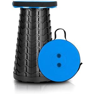 KPR Retractable Folding Stools, Portable Camping Stool, Collapsible Stool Lightweight Yet More Sturdy for Fishing,Hiking Tours,BBQ,Parties,Outdoor Activities, Max Load 400lbs