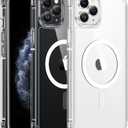 FNTCASE for iPhone 11 Pro-Max Case: Clear Magnetic Phone Cases Compatible with Magsafe Slim Anti Yellowing Military Grade Drop Protection Rugged Protective Transparent Cell Phone Cover (A-Clear)