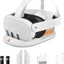 45W Compact Charging Station Charging Dock for Meta Quest 3, Fast Charging Stand
