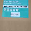 20x24x1 HVAC Furnace Air Filter, Washable Electrostatic Furnace Filter, MERV 8, Lasts a Lifetime, Breathe Fresher, Home And Office (Actual Size:19.61x23.39x0.82)
