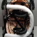 Kenyone 3-in-1 Pet Stroller for Small Medium Dogs Puppy Cat Stroller with Detachable Carrier & Pad Lightweight Foldable Aluminum Alloy Frame Dual No-Zip Entry(Pink)