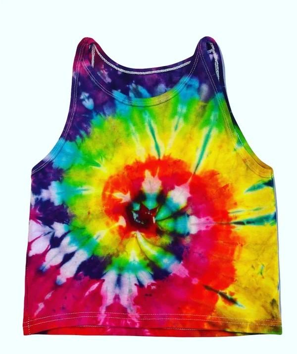 Color Cosplayer American USA Flag Crop Tank Tops for Women T Shirt S/M