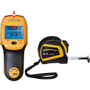 Zircon MultiScanner A250 All-in-One Stud Finder & Wall Scanner with Bonus Tape Measure  Metal Detector + Live AC Wire Scanner with ACT, SpotLite Pointer & 4 Scan Modes