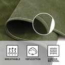 Chef Apron for Men Women Canvas Aprons with 3 Pockets Cross Back Resistant Work Apron for Cooking (Green)