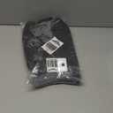 AMOAMI Upgraded Waffle Bath Mat, Super Absorbent Non Slip Bath Mats for Bathroom Floor, Machine Washable Bathroom Rugs with Tassels, Rubber Backed Bathroom Mats, Ultra Soft, 17" x 24", Black