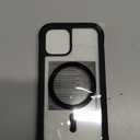 Miracase Magnetic for iPhone 12/12 Pro Case 6.1 inch, (Compatible with MagSafe) Upgrade Full-Body Clear Phone Bumper Case with Built-in 9H Tempered Glass Screen Protector, Magnetic Classic Black