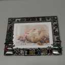 LARAINE Picture Photo Frame 5x7 Metal 2025 Christmas High Definition Display Pictures for Tabletop Home Decorative Holiday Gift (Gray (2025))