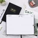 Daily Planner 2026 - Daily Planner One Page Per Day, Jan 2026 - Dec 2026, Page A Day Calendar, 5.8" x 8.4", A5 Day Planner, Agenda for 365 Days, Grey