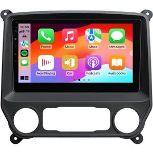 Eonon 10.1 Inch Car Stereo for Chevrolet Silverado/GMC Sierra 2014-2018, Wireless CarPlay & Android Auto Head Unit, Android 13 Car Radio with Bluetooth, Wi-Fi, SWC, 2+32GB - GMSX6