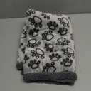 Luciphia Waterproof Pet Blankets for Couch Sofa Bed Cover Liquid Pee Proof Washable Soft Fluffy Large Dog Blanket Reversible Furniture Protection Paw Grey Small40" x 28"