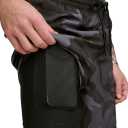 DKNY Men's Stretch Quick Dry Volley UPF 40+ Protection Swim Trunk (Medium, Black Camo)