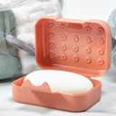 Okuna Outpost Bar Soap Travel Case - 4-Pack, Multicolor, 4.5 x 3.3 x 1.8 in - Snap-Close Portable Holder & Container - Travel Soap Case Pack for Camping & Gym