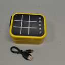 Rechargeable Tic Tac Toe Game Box, Upgraded 5 Fun Brain and Memory Games, Compact Handheld Game Console, Portable Puzzle Travel Game Ideal Gifts for All Ages 3+ (Yellow)