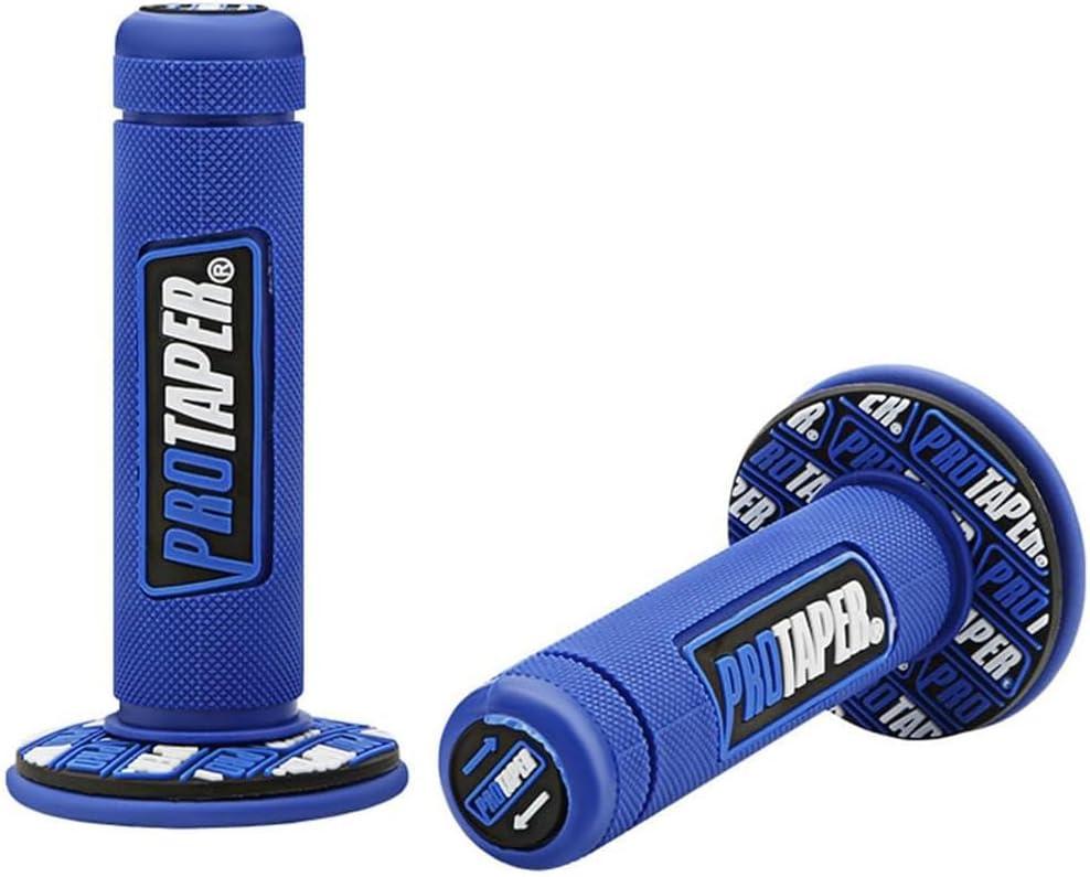 '7/8'' Motorcross Handle Grips Dirt Bike 22mm 24mm Truster Grips Motorcycle Ergonomic Bar End Non Slip Grip Gel Gep Scooter Cruiser Racing Mountain' (Pro taper, Blue)