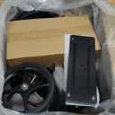 Economy Knee Scooter Steerable Knee Walker for Foot Injuries Compact Crutch Alternative with Dual Braking System (Black)