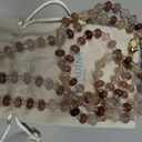 POSADINA Natural Stone Phone Lanyard, Crystal Beaded Crossbody Strap for Women, Hands-Free Anti-Loss Chain with Tether Tab