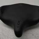 Oversized Bike Seat for Men & Women Comfort, Extra Wide Bicycle Seat Cushion, Comfortable Wing Padded, Large Replacement Saddle for Peloton, Stationary Exercise Bike, Ebike, Cruiser, City Bike (Black)