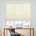 DEZ FURNISHINGS Cordless 1.5" Light Filtering Cellular Shade, 24" W x 36" H, Ivory