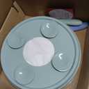 Elk and Friends Kids Porcelain Mealtime Bundle with Suction Sleeves | Plates, Bowls + Toddler Utensils | Silicone Sleeves | For Meals + Snacks | Microwave + Dishwasher Safe (Sage/Misty Blue (Suction Sleeves))