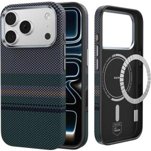BENKS Aurora ArmorPro Case for iPhone 17 Pro Max with Camera Control Button, [Compatible with Magsafe] Full-Boby Protective Case Made with Dupont Kevlar 600D & 1000D Aramid Fiber
