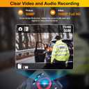 Body Camera with Audio and Video Recording: 1080P FHD Body Cam, 128GB Wearable Pocket Camera, Night Vision, 10HR Battery, 2.0" Screen Bodycam for Work, Travel, Fishing, Pet Walking, Outdoor (128GB)