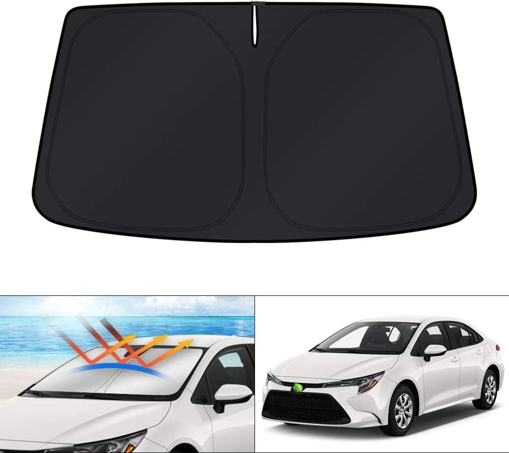 KUST Windshield Sun Shade for 2020-2024 2025 Toyota Corolla (Not for Corolla Cross) Custom Fit Sunshade Accessories Sun Protector Foldable Block UV Rays Keep Cooler KUST Windshield Sun Shade for 2020-2024 2025 Toyota Corolla (Not for Corolla Cross) Custom Fit Sunshade Accessories Sun Protector Foldable Block UV Rays Keep Cooler