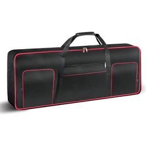 61 Key Keyboard Gig Bag Case,Portable Durable Keyboard Piano Waterproof 600D Oxford Cloth with 10mm Cotton Padded Case Gig Bag 40"x16"x6" (Black)