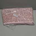 XmasExp Christmas Tree Collar 24 inch Sequin Tree Skirt for Christmas Holiday Home Decor Xmas Tree Ring Stand Base Cover Small Size 4 Piece Rose Gold