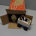 Melissa & Doug Wooden Farm Train Set - Classic Wooden Toy (3 Linking Cars)