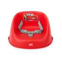 Bright Starts Disney Cars My Spot Easy-Clean Baby Booster Feeding Chair, 3-Point Harness, Washable Removable Straps, Red