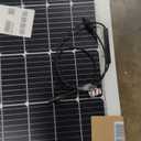 Flexible Solar Panel 100W 12V Monocrystalline Solar Cell Fiberglass Lightweight Bendable Charge for RV Trailer Boat Cabin Van Car Uneven Surfaces (White)