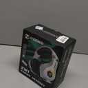 Ozeino Gaming Headset for PC, Ps4, Ps5, Xbox Headset with 7.1 Surround Sound Gaming Headphones with Noise Canceling Mic, LED Light Over Ear Headphones for Switch, Xbox Series X/S, Laptop, Mobile White