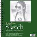 Strathmore 400 Series Sketch Pad, Recycled Paper, 9x12 inch, 100 Sheets - Artist Sketchbook for Drawing, Illustration, Art Class Students