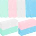 Fainne 24 Pcs Plastic Pencil Case Bulk Pencil Boxes Plastic Stationery Case Frosted Pen Box Pen Holder with Hinged Lid Snap Closure for Office Supply(7.68 x 2.6 x 1.18 Inch,Multicolor)