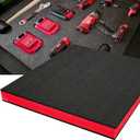Tool Box Foam, 1PC 22x18x2 inch, Foam Inserts for Cases, Polyethylene Storage Sheets for Toolbox Hard Case, Tool Shadow Insert, Kaizen Organizer Sheet