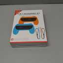 Grips & Wrist Strap Set Switch 2 Joy-Con  Ergonomic Controller Holder, Secure Gaming Accessories for Nintendo Switch 2 & OLED  Comfortable & Anti-Slip Design 2pcs