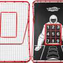 PLAYAPUT 2 in 1 Baseball Rebouder Net and Pitching Net, Adjustable Pitch Back Baseball Rebounder with Strike Zone,Base Ball Bounce Back Net for Pitching,Catching,Fielding,Throwing, 6x4 feet