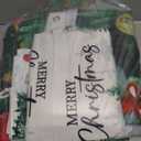 Nuanchu 6 Pcs Christmas Shower Curtain Set with Rug Bathroom Sets with Shower Curtain Bath Mat U Shaped Mat Toilet Lid Cover 2 Bath Towels and 12 Hooks White Christmas Snowman Bathroom Decor