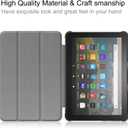Amazon Fire HD 8 Tablet Case,Tablet Case Fits Amazon Kindle Fire HD 8 & 8 Plus Tablet (812th/10th Generation, 2024/2022/2020 Release) Trifold Stand Cover with Backshell with Auto Wake/Sleep.