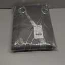 NICETOWN Grey Blackout Floral Pattern Curtains for Living Room 84 inch Long 2 Panels Set, Noise Reducing Thermal Insulated Wave Line Foil Print Bedroom Drapes for Patio Sliding Glass Door (52 x 84)