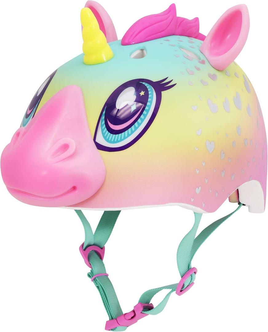 Raskullz Child Unicorn 5+ Helmets, Ages 5-8 With a Head Measurement of 50-54 cm