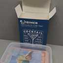 WIBIMEN Ice Cube Tray with Lid and Bin - Round Ice Trays for Freezer with Lid - Ice Cube Trays for Freezer with Ice Container (1"-2PACK Pink)