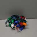 SUNSGNE C9 LED Christmas Lights Outdoor 25FT Multicolor String Lights with 27 0.6W LED Plastic Bulbs(2 Spare) for Patio Garden Roofline Backyard Dcor, Green Wire